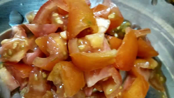 سلطة الطماطم والفلفل